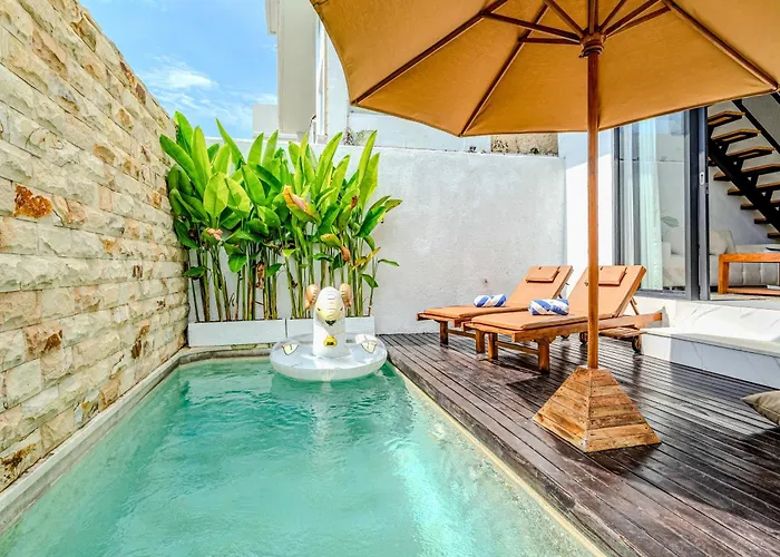 Modern 2br Imola With Private Pool, Fitness-corner And Jungle View In Canggu -bali Appartement