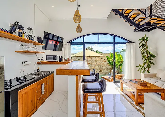 Appartement Modern 2br Imola With Private Pool, Fitness-corner And Jungle View In Canggu -bali