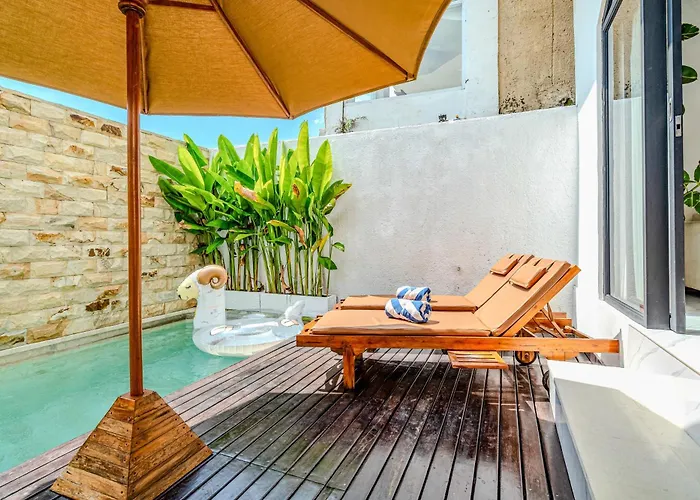Appartement Modern 2br Imola With Private Pool, Fitness-corner And Jungle View In Canggu -bali
