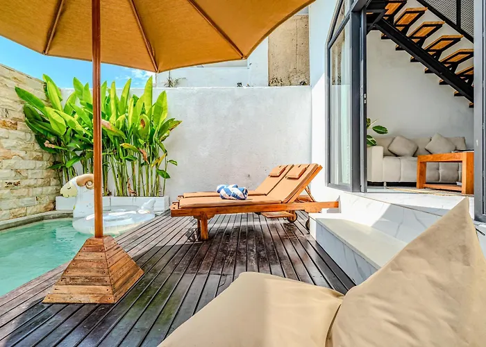 Modern 2br Imola With Private Pool, Fitness-corner And Jungle View In Canggu -bali