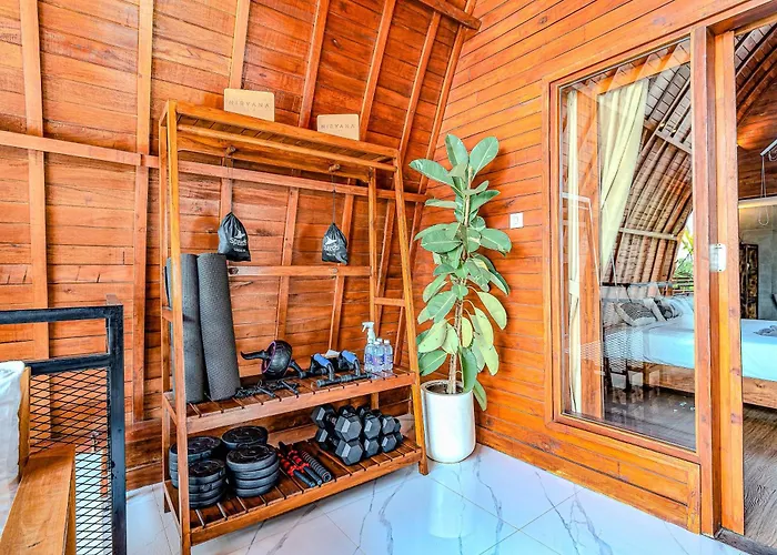 Modern 2br Imola With Private Pool, Fitness-corner And Jungle View In Canggu -bali Appartement *