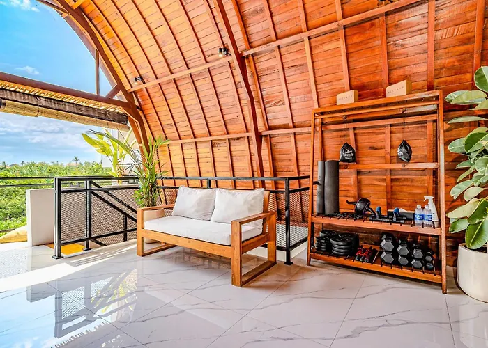 Appartement Modern 2br Imola With Private Pool, Fitness-corner And Jungle View In Canggu -bali *