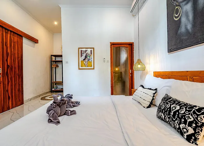 Modern 2br Imola With Private Pool, Fitness-corner And Jungle View In Canggu -bali Appartement *